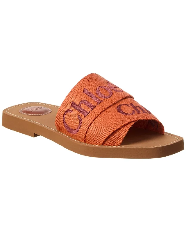 Women's Glitter Mules in Silver for a Shiny and Eye - Catching New Year's PartyChloé Woody Canvas Slide Women's Glitter Mules in Silver for a Shiny and Eye - Catching New Year's PartyChloé Woody Canvas Slide