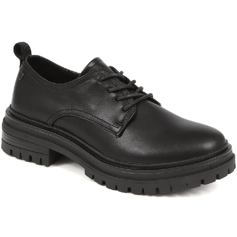 Women's casual shoes in brown for a natural toneChunky Lace-Up Shoes - WOIL38059 / 325 083 Women's casual shoes in brown for a natural toneChunky Lace-Up Shoes - WOIL38059 / 325 083