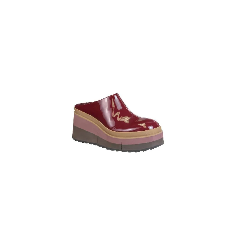Plus Size Women's Embroidered Velvet Mules in Burgundy for a Luxurious Party OutfitCoach Platform Clog Shoes In Deep Red Plus Size Women's Embroidered Velvet Mules in Burgundy for a Luxurious Party OutfitCoach Platform Clog Shoes In Deep Red