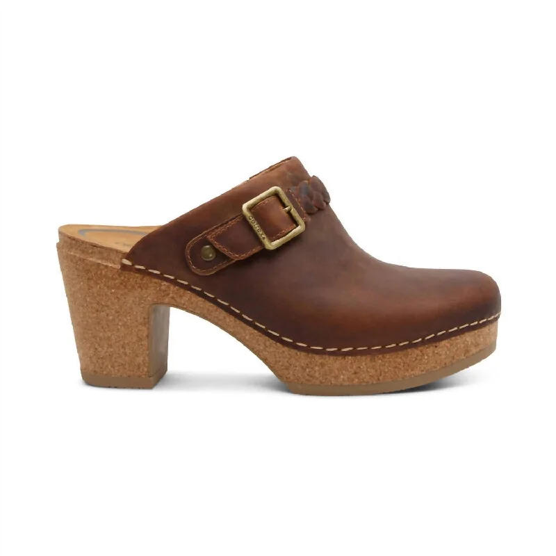 Women's Low - Heel Patent Leather Mules in Red for a Bold and Chic Office LookCorey Clog In Brown Women's Low - Heel Patent Leather Mules in Red for a Bold and Chic Office LookCorey Clog In Brown