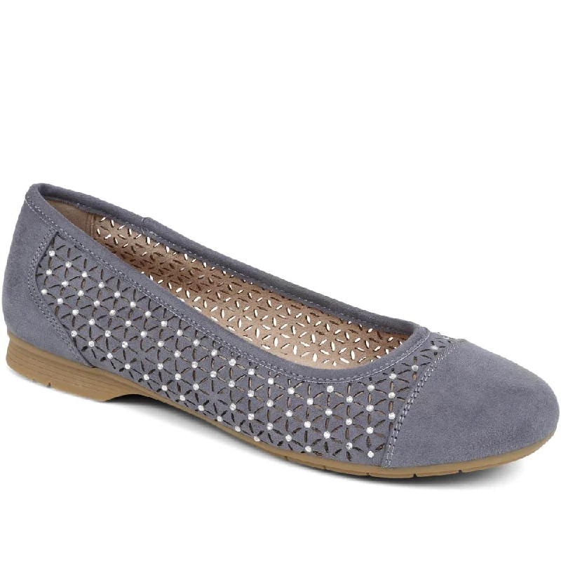Women's casual flat shoes for all - day comfortEmbellished Pumps - JANSP39007 / 325 059 Women's casual flat shoes for all - day comfortEmbellished Pumps - JANSP39007 / 325 059