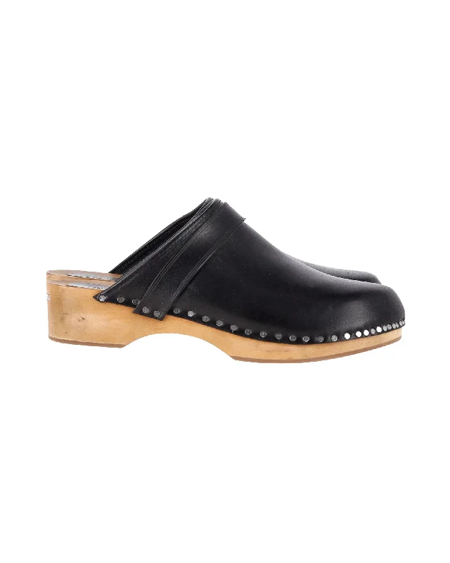 Plus Size Women's Embroidered Velvet Mules in Burgundy for a Luxurious Party OutfitIsabel Marant Thalie Clogs in Black Leather Plus Size Women's Embroidered Velvet Mules in Burgundy for a Luxurious Party OutfitIsabel Marant Thalie Clogs in Black Leather