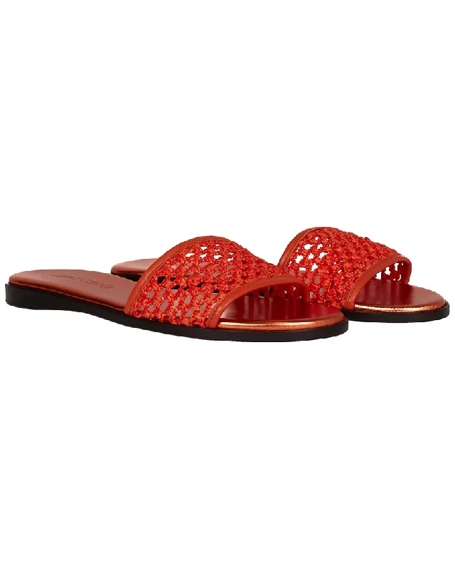 Plus Size Women's Embroidered Velvet Mules in Burgundy for a Luxurious Party OutfitJimmy Choo Minea Leather Slide Plus Size Women's Embroidered Velvet Mules in Burgundy for a Luxurious Party OutfitJimmy Choo Minea Leather Slide