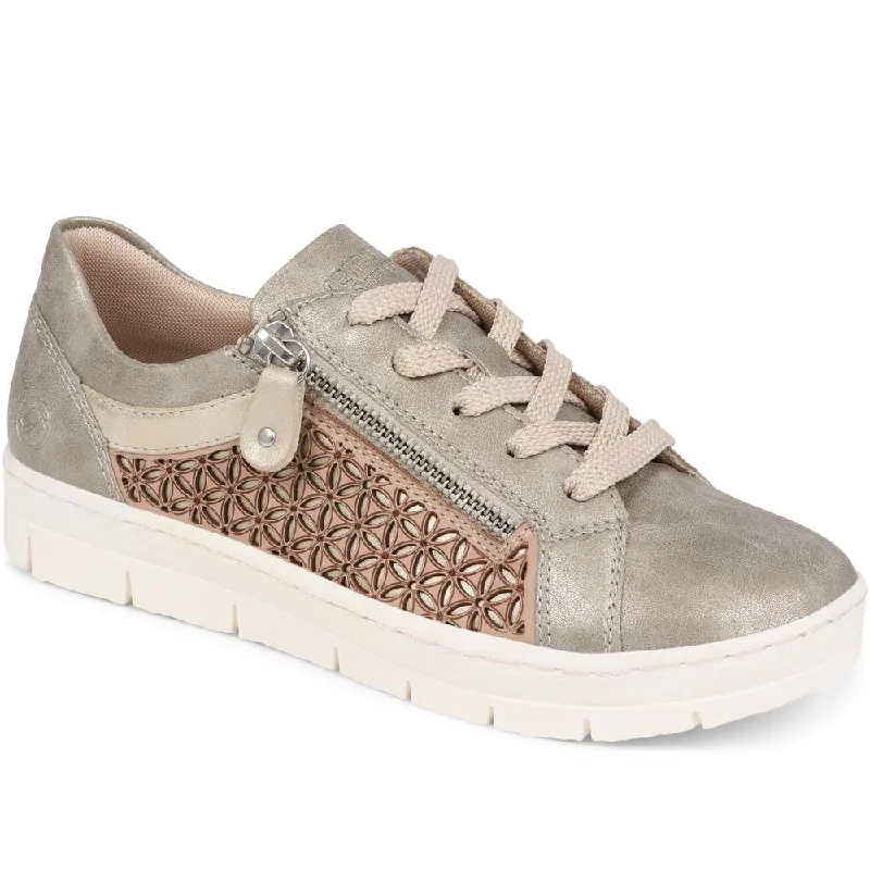 Women's casual shoes with sequins for a sparkly lookLace-Up Leather Trainers - DRS39500 / 324 814 Women's casual shoes with sequins for a sparkly lookLace-Up Leather Trainers - DRS39500 / 324 814