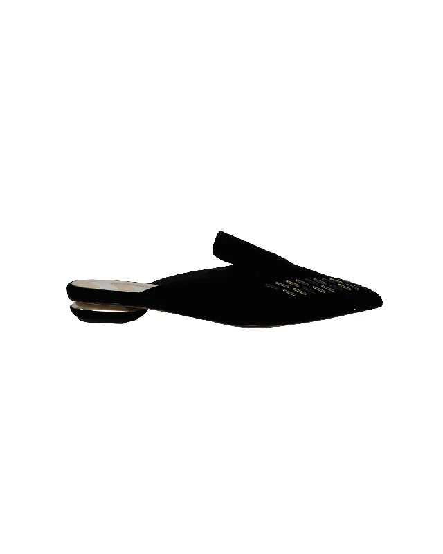 Women's Embroidered Floral Mules in White for a Feminine and Spring - like EnsembleNicholas Kirkwood Beya Flat Mules in Black Velvet Women's Embroidered Floral Mules in White for a Feminine and Spring - like EnsembleNicholas Kirkwood Beya Flat Mules in Black Velvet