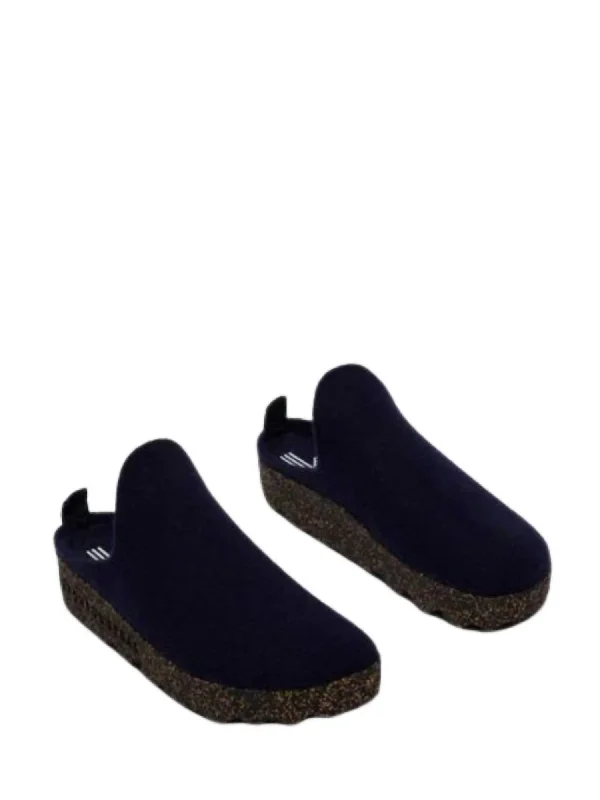 Women's Ankle Strap Mules in Navy Blue with Rhinestone Embellishments for a Sparkly LookUnisex Round Toe Come Mule In Navy Women's Ankle Strap Mules in Navy Blue with Rhinestone Embellishments for a Sparkly LookUnisex Round Toe Come Mule In Navy