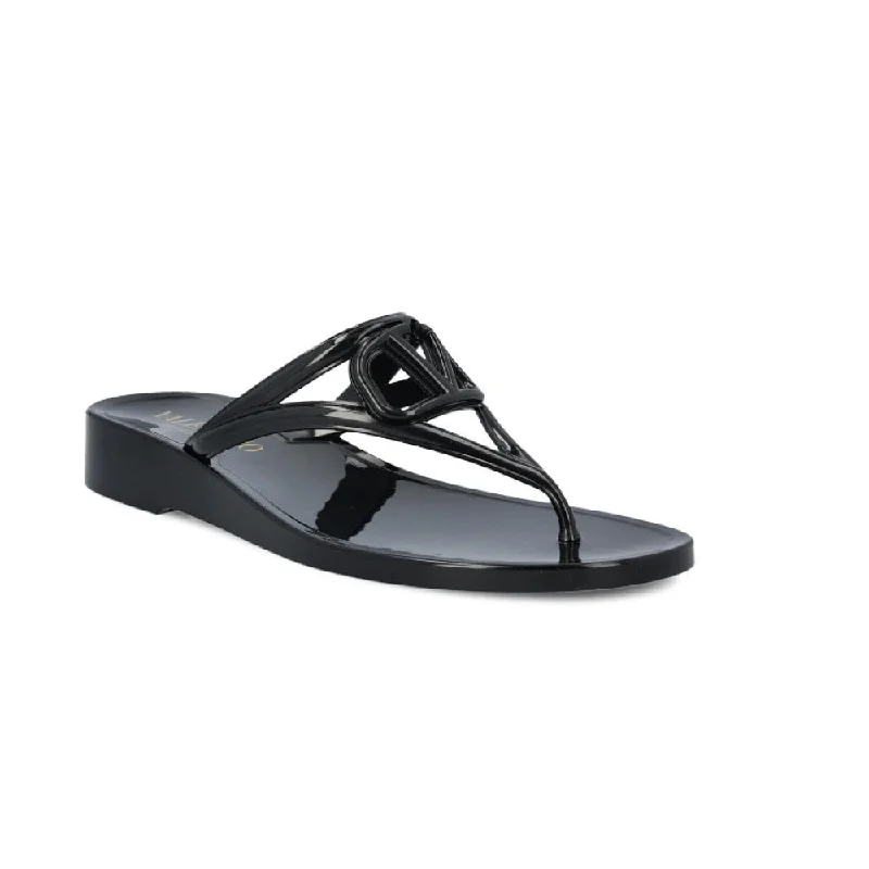 Plus Size Women's Embroidered Velvet Mules in Burgundy for a Luxurious Party OutfitValentino Garavani Women's VLogo Signature Slip-On Flip Flops, Black Plus Size Women's Embroidered Velvet Mules in Burgundy for a Luxurious Party OutfitValentino Garavani Women's VLogo Signature Slip-On Flip Flops, Black