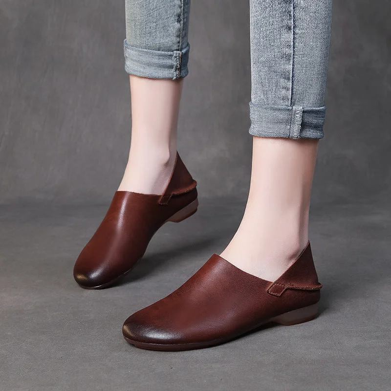 Women's casual shoes with arch support for better foot healthWomen Retro Leather Handmade Soft Casual Shoes Women's casual shoes with arch support for better foot healthWomen Retro Leather Handmade Soft Casual Shoes