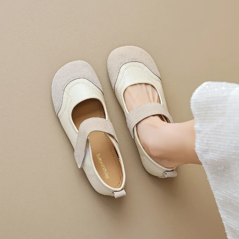 Women's casual trainers with a sporty edgeWomen Retro Patchwork Leather Soft Casual Shoes Women's casual trainers with a sporty edgeWomen Retro Patchwork Leather Soft Casual Shoes