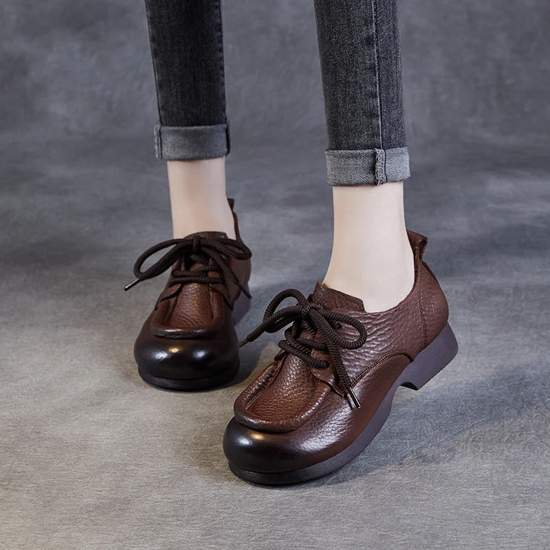 Women's casual espadrilles with a summer - friendly designWomen Retro Soft Leather Handmade Casual Shoes Women's casual espadrilles with a summer - friendly designWomen Retro Soft Leather Handmade Casual Shoes