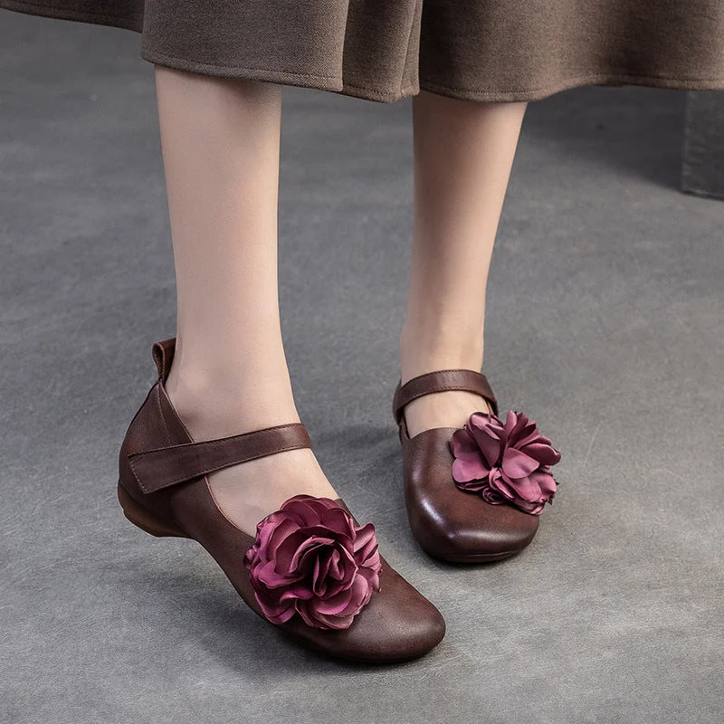 Women's casual shoes for a coffee dateWomen Retro Soft Leather Velcro Tape Casual Shoes Women's casual shoes for a coffee dateWomen Retro Soft Leather Velcro Tape Casual Shoes
