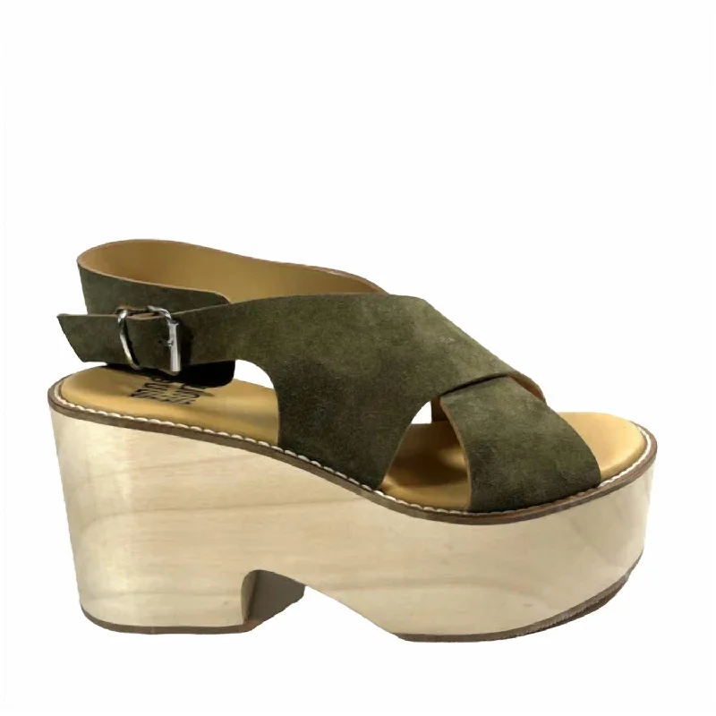 Plus Size Women's Embroidered Velvet Mules in Burgundy for a Luxurious Party OutfitWomen Sofia Suede Platform Sandal In Olive Plus Size Women's Embroidered Velvet Mules in Burgundy for a Luxurious Party OutfitWomen Sofia Suede Platform Sandal In Olive