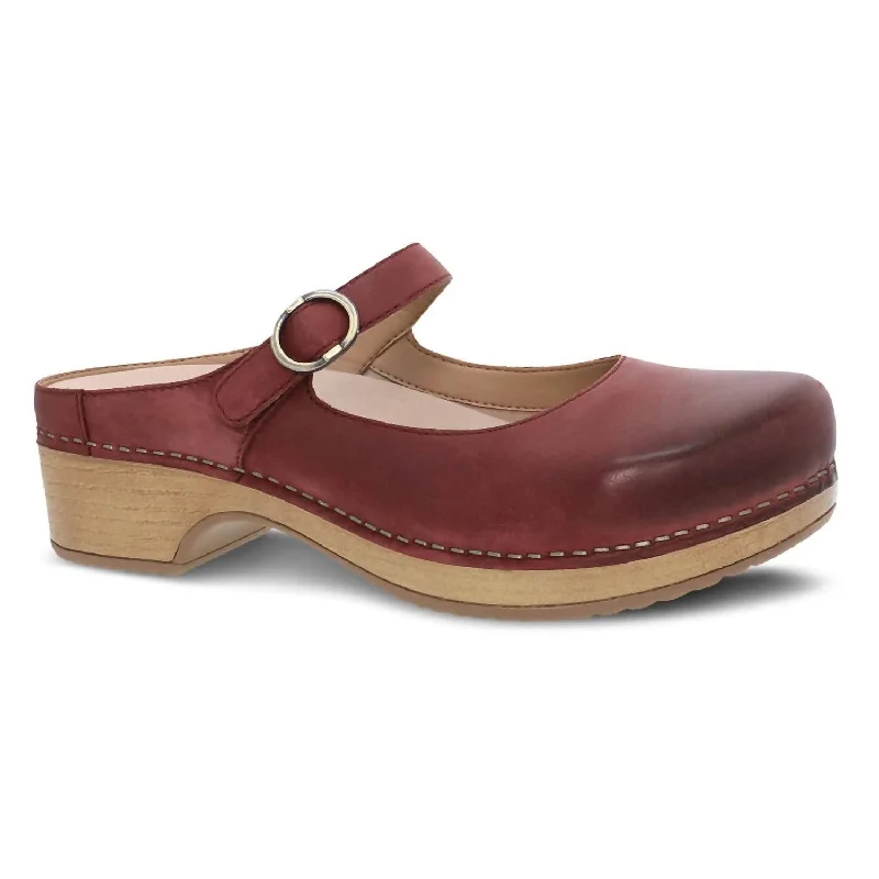 Plus Size Women's Metallic Mules in Rose Gold for a Glamorous and Trendy StyleWomen's Bria Burnished Mary Jane Mule In Cinnebar Plus Size Women's Metallic Mules in Rose Gold for a Glamorous and Trendy StyleWomen's Bria Burnished Mary Jane Mule In Cinnebar
