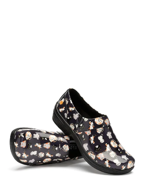 Women's Slip - On Leather Mules with Gold Buckles in Black for a Classic and Sophisticated StyleWomen's Mission Clog - Wide Width In Cat Nap Patent Women's Slip - On Leather Mules with Gold Buckles in Black for a Classic and Sophisticated StyleWomen's Mission Clog - Wide Width In Cat Nap Patent