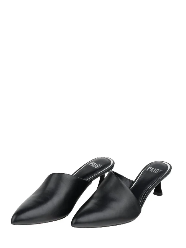 Women's Velvet Bow - Embellished Mules in Pink for a Sweet and Girly OutfitWomen's Paloma Mule In Black Women's Velvet Bow - Embellished Mules in Pink for a Sweet and Girly OutfitWomen's Paloma Mule In Black