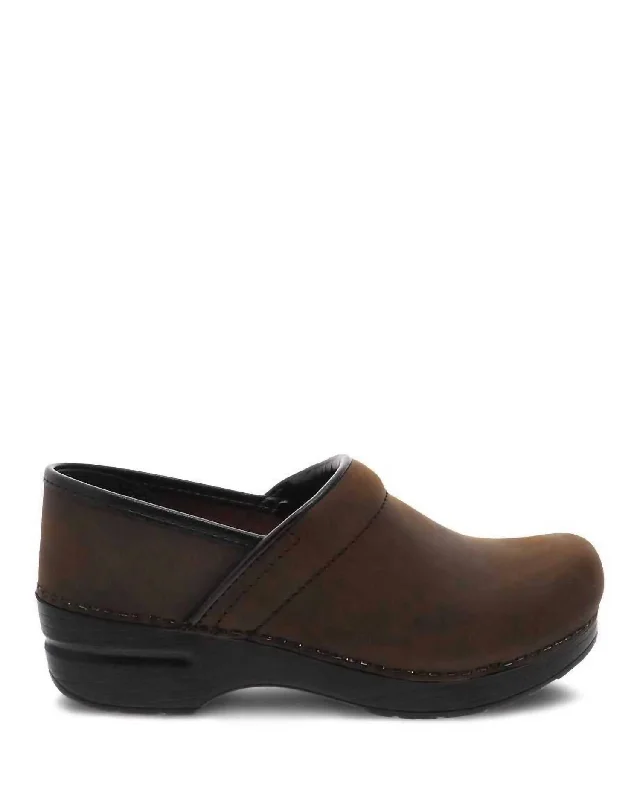 Women's Slip - On Leather Mules with Gold Buckles in Black for a Classic and Sophisticated StyleWomen's Professional Clog - Narrow Width In Antique Brown/black Women's Slip - On Leather Mules with Gold Buckles in Black for a Classic and Sophisticated StyleWomen's Professional Clog - Narrow Width In Antique Brown/black